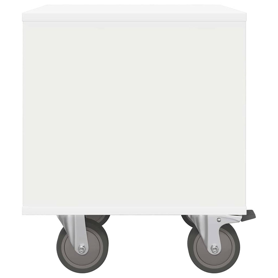 Nachtkastje 2 pcs Wit 40,5 x 40 x 48 cm Bewerkt hout