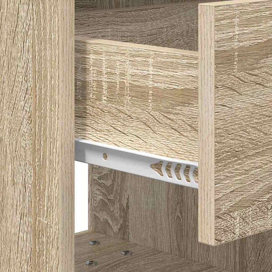 Nachtkastje Sonoma Eiken 40,5 x 40 x 48 cm Bewerkt hout