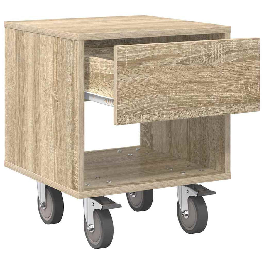 Nachtkastje Sonoma Eiken 40,5 x 40 x 48 cm Bewerkt hout