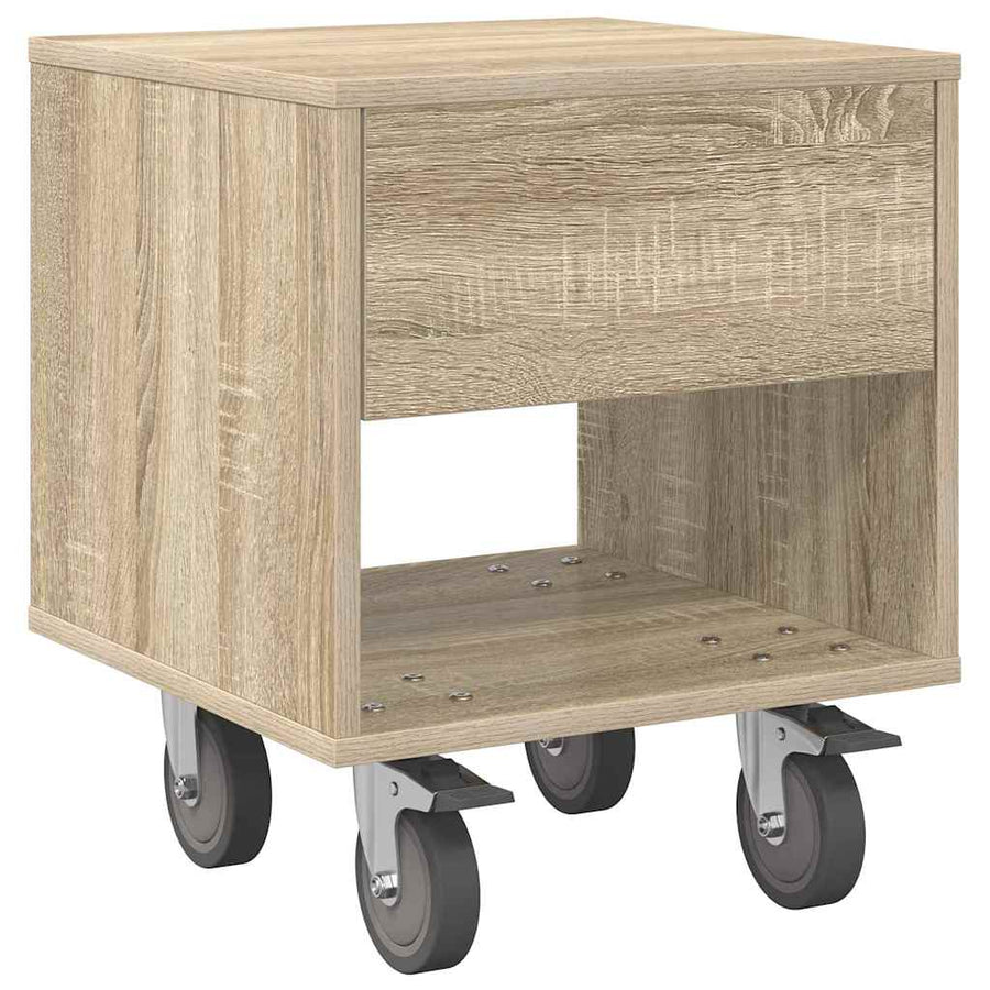 Nachtkastje 2 pcs Sonoma Eiken 40,5 x 40 x 48 cm Bewerkt hout