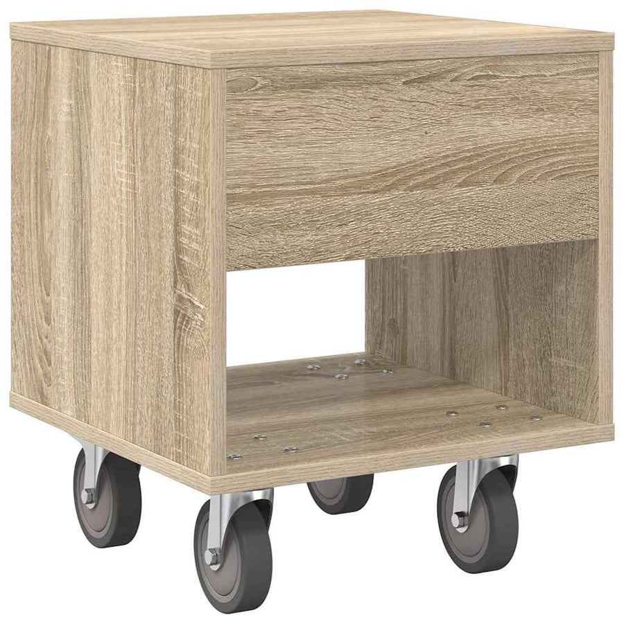 Nachtkastje 2 pcs Sonoma Eiken 40,5 x 40 x 48 cm Bewerkt hout
