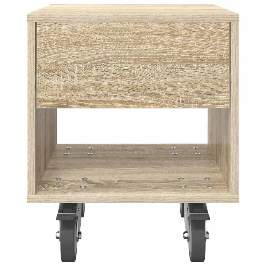Nachtkastje 2 pcs Sonoma Eiken 40,5 x 40 x 48 cm Bewerkt hout