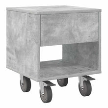 Nachtkastje Beton Grijs 40,5 x 40 x 48 cm Bewerkt hout