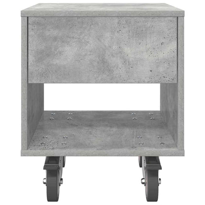 Nachtkastje 2 pcs Beton Grijs 40,5 x 40 x 48 cm Bewerkt hout