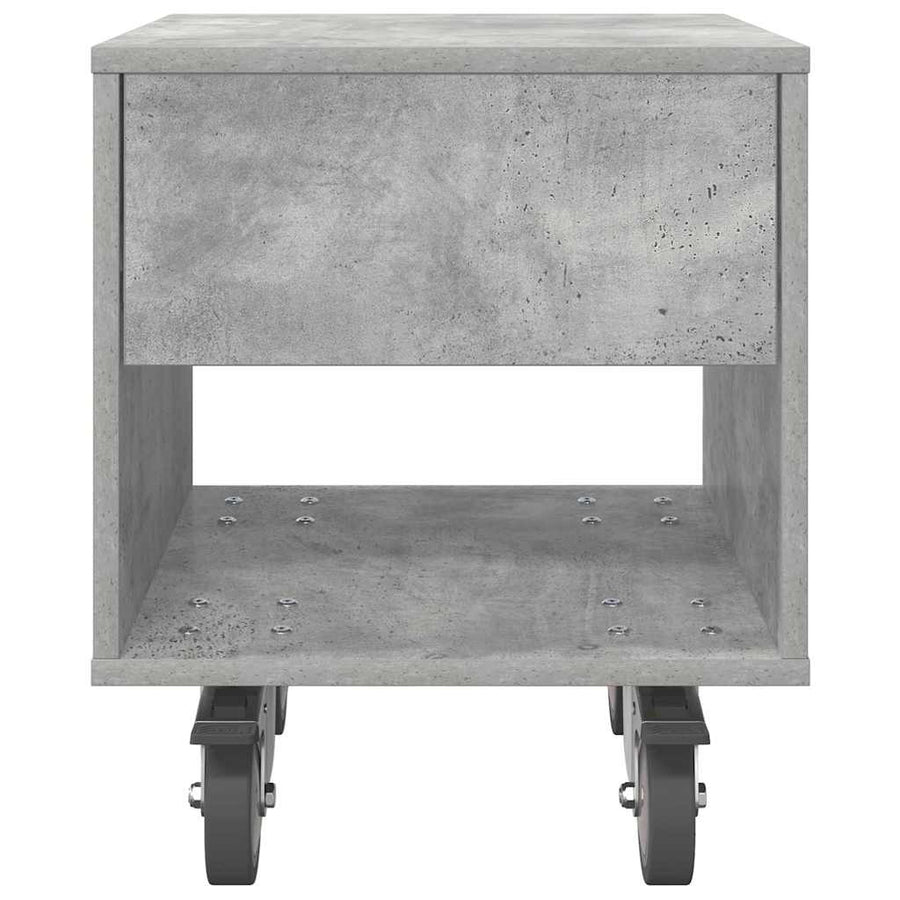 Nachtkastje 2 pcs Beton Grijs 40,5 x 40 x 48 cm Bewerkt hout