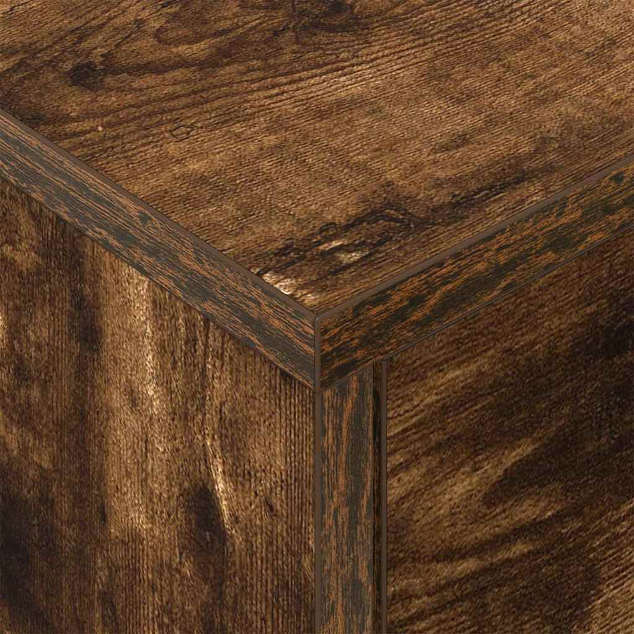 Nachtkastje Gerookt eiken 40,5 x 40 x 48 cm Bewerkt hout