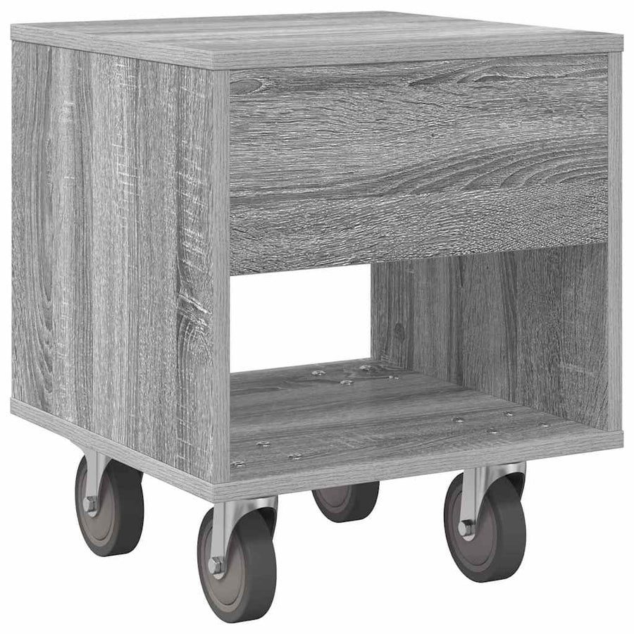 Nachtkastje Grijs Sonoma 40,5 x 40 x 48 cm Bewerkt hout