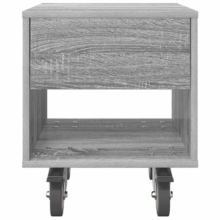 Nachtkastje Grijs Sonoma 40,5 x 40 x 48 cm Bewerkt hout