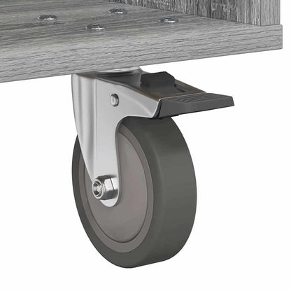 Nachtkastje 2 pcs Grijs Sonoma 40,5 x 40 x 48 cm Bewerkt hout