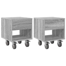 Nachtkastje 2 pcs Grijs Sonoma 40,5 x 40 x 48 cm Bewerkt hout