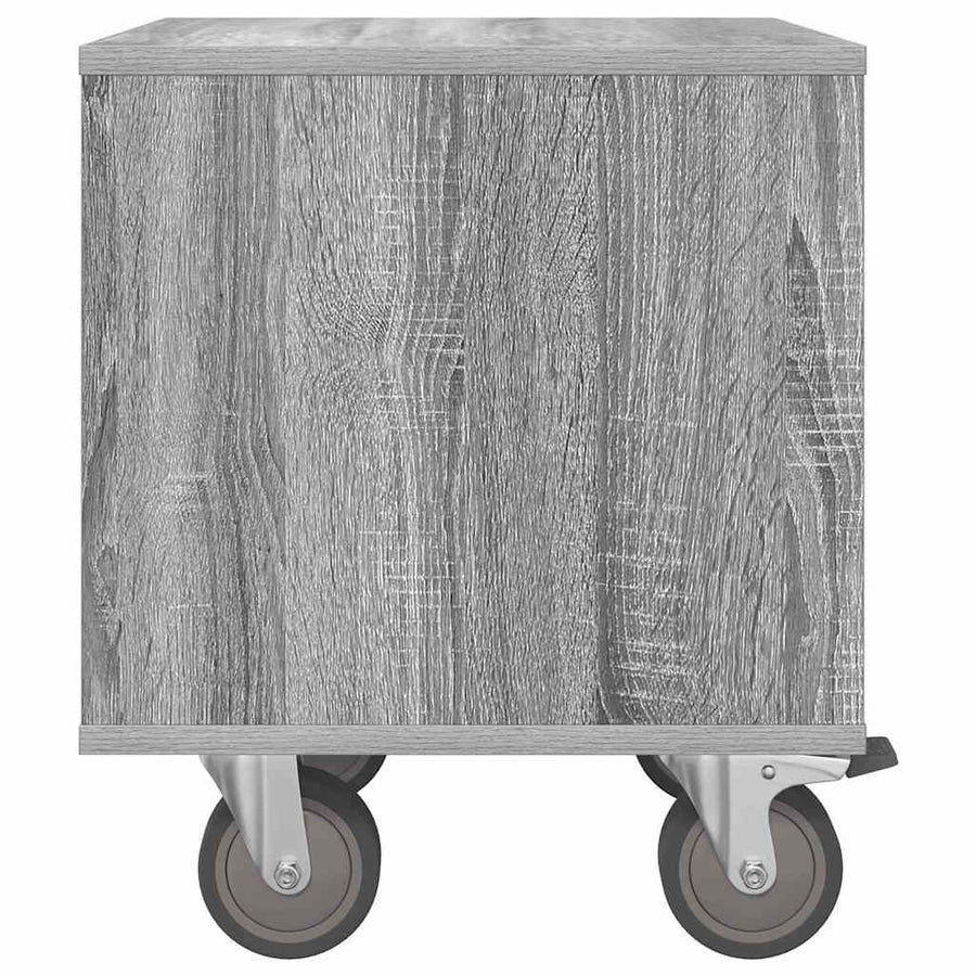 Nachtkastje 2 pcs Grijs Sonoma 40,5 x 40 x 48 cm Bewerkt hout