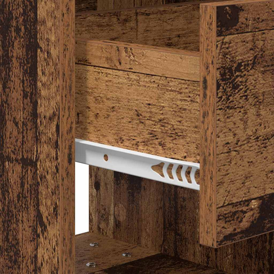 Nachtkastje Oudhout 40,5 x 40 x 48 cm Bewerkt hout