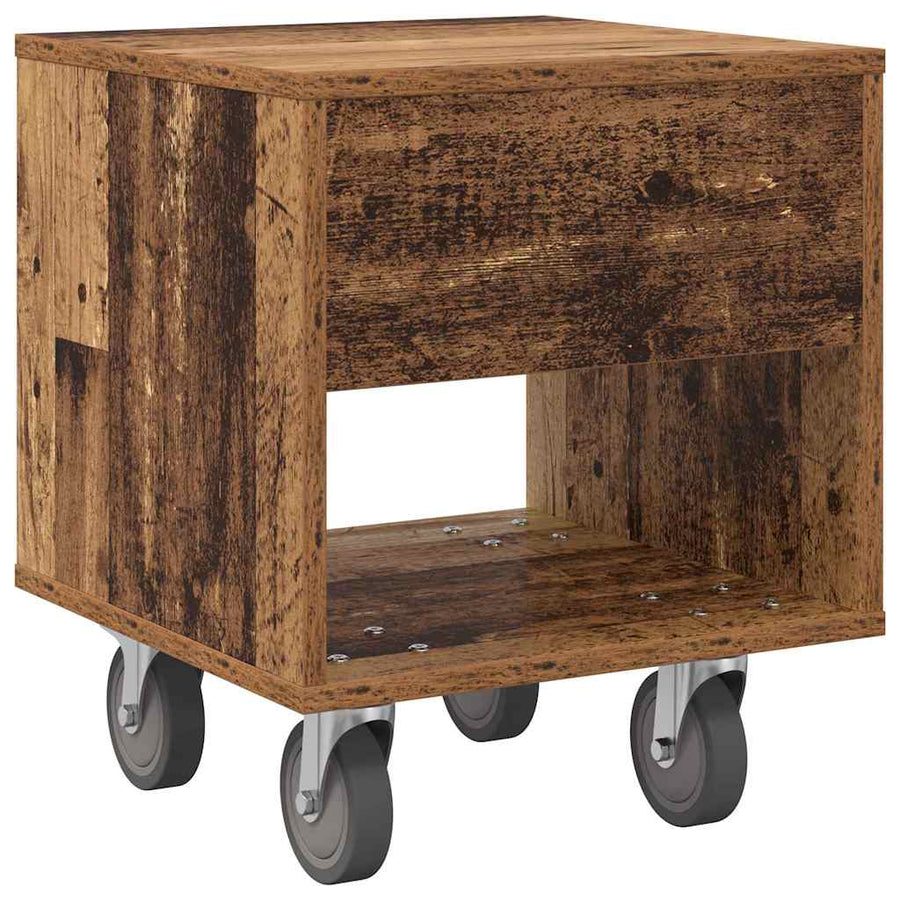 Nachtkastje Oudhout 40,5 x 40 x 48 cm Bewerkt hout