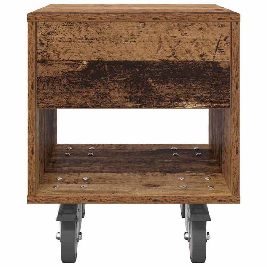 Nachtkastje Oudhout 40,5 x 40 x 48 cm Bewerkt hout
