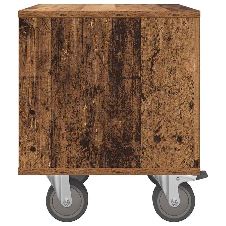 Nachtkastje Oudhout 40,5 x 40 x 48 cm Bewerkt hout