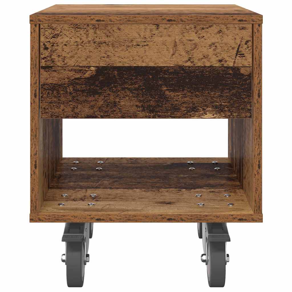 Nachtkastje 2 pcs Oudhout 40,5 x 40 x 48 cm Bewerkt hout