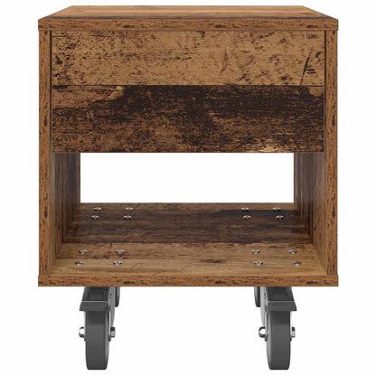 Nachtkastje 2 pcs Oudhout 40,5 x 40 x 48 cm Bewerkt hout