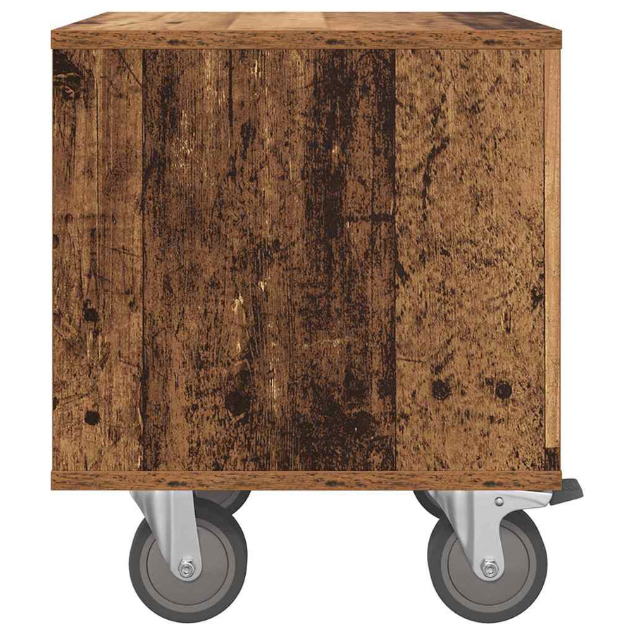Nachtkastje 2 pcs Oudhout 40,5 x 40 x 48 cm Bewerkt hout