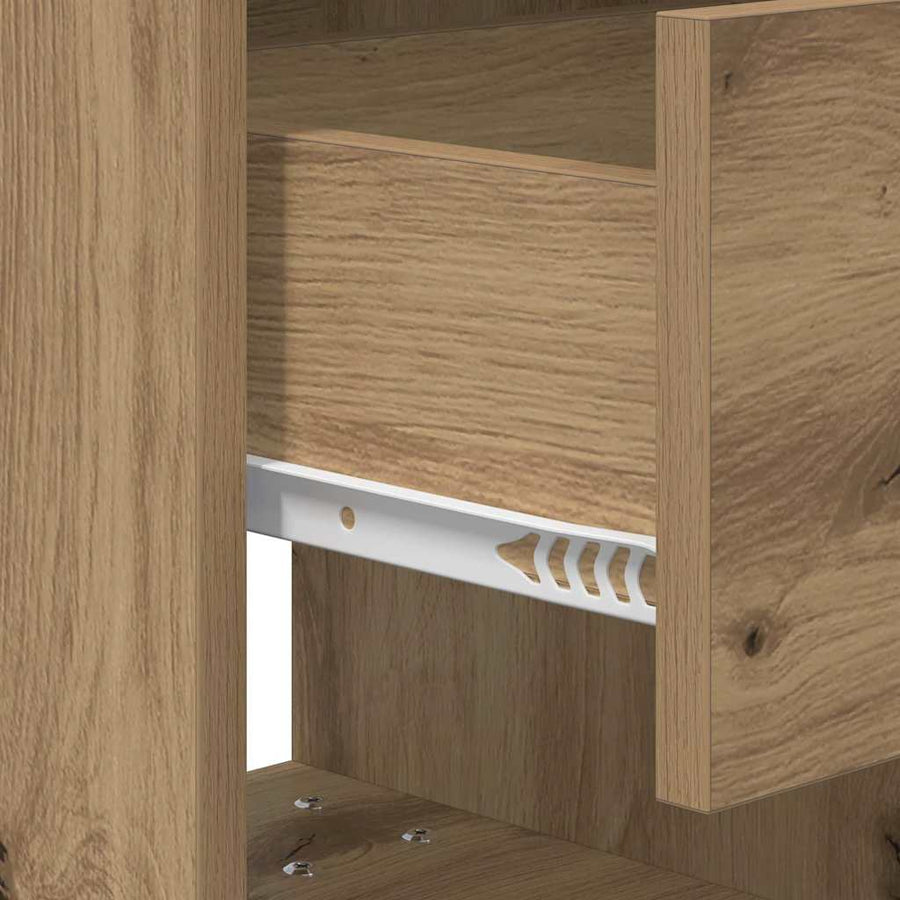 Nachtkastje Artisan Eiken 40,5 x 40 x 48 cm Bewerkt hout
