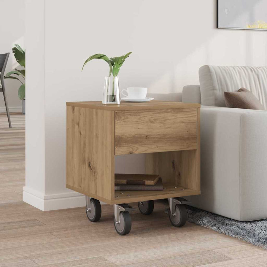 Nachtkastje Artisan Eiken 40,5 x 40 x 48 cm Bewerkt hout