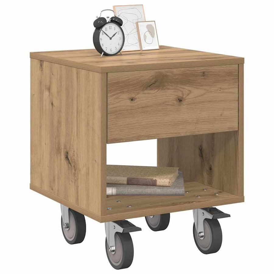 Nachtkastje Artisan Eiken 40,5 x 40 x 48 cm Bewerkt hout