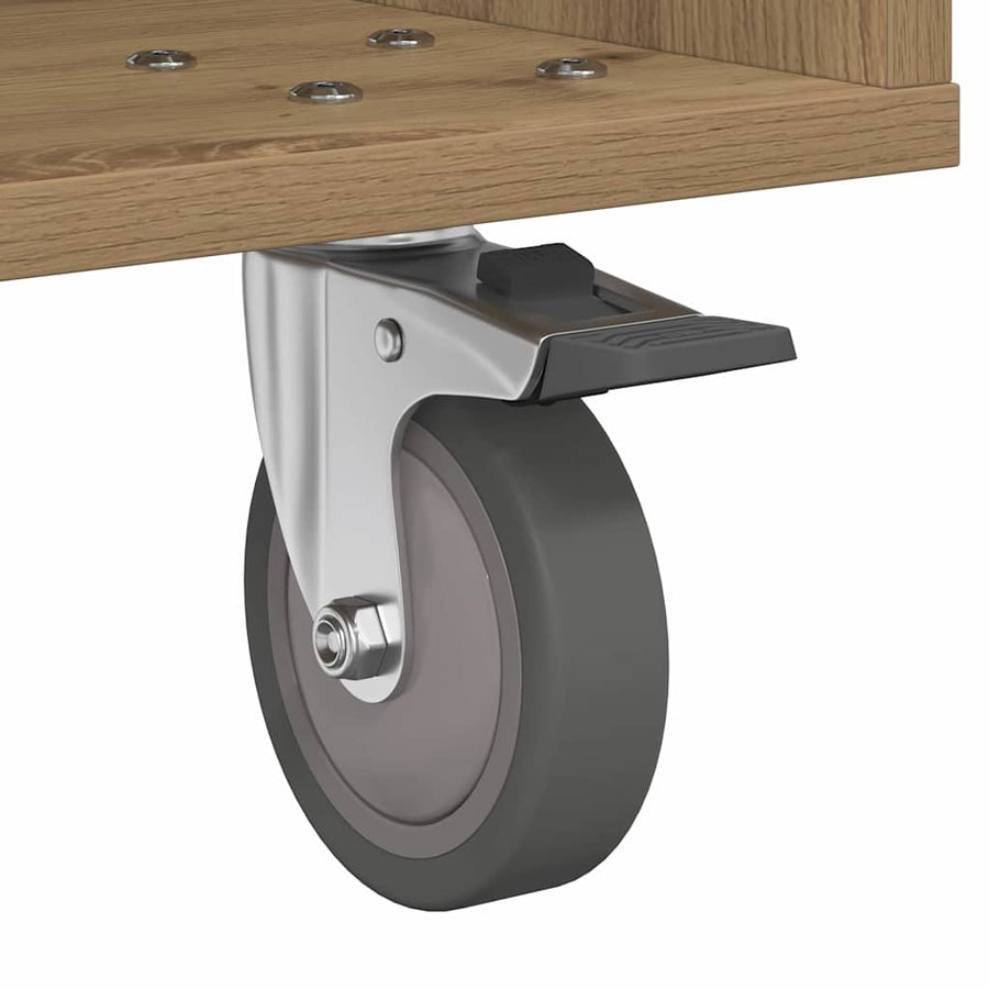 Nachtkastje 2 pcs Artisan Eiken 40,5 x 40 x 48 cm Bewerkt hout