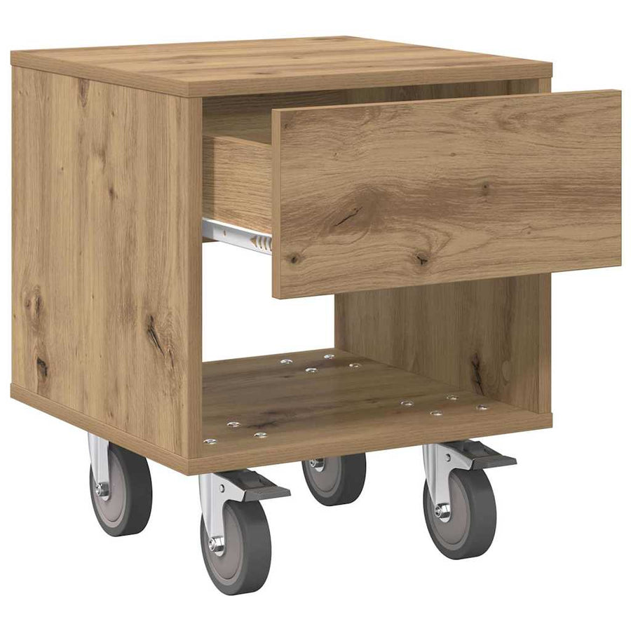 Nachtkastje 2 pcs Artisan Eiken 40,5 x 40 x 48 cm Bewerkt hout