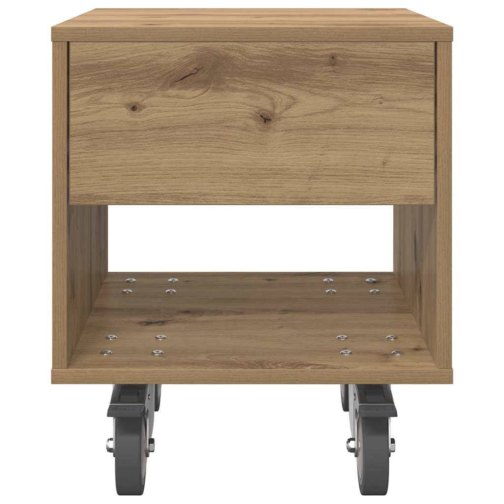 Nachtkastje 2 pcs Artisan Eiken 40,5 x 40 x 48 cm Bewerkt hout