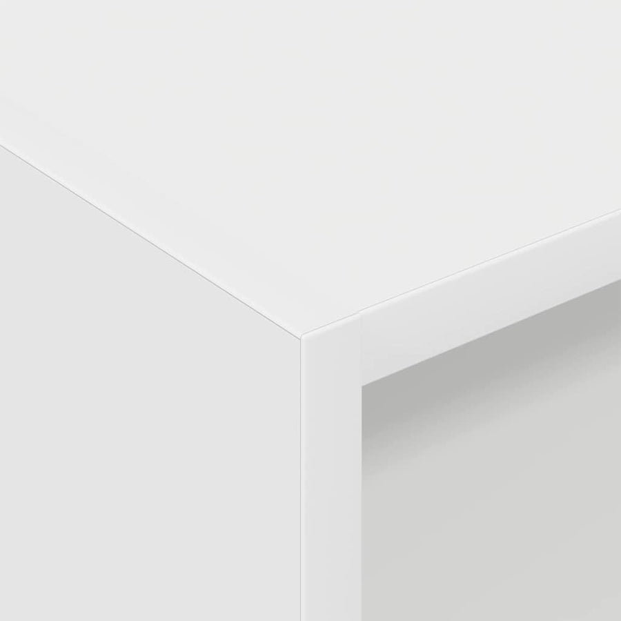 Platenkast met plank Wit 78.5 x 35 x 45 cm Bewerkt hout