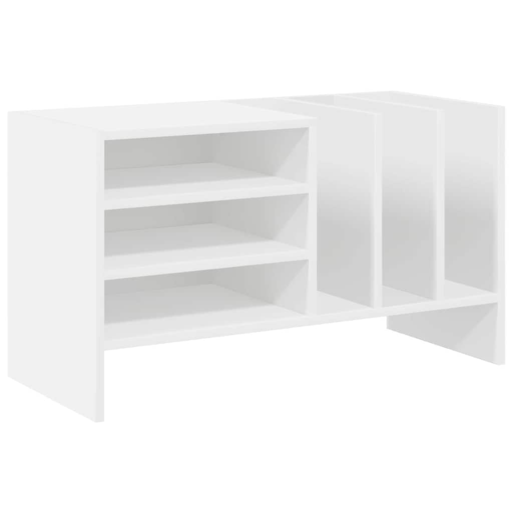 Platenkast met plank Wit 78.5 x 35 x 45 cm Bewerkt hout