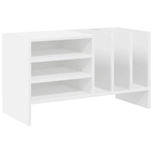 Platenkast met plank Wit 78.5 x 35 x 45 cm Bewerkt hout