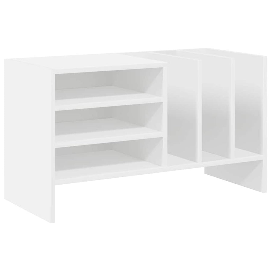 Platenkast met plank Wit 78.5 x 35 x 45 cm Bewerkt hout