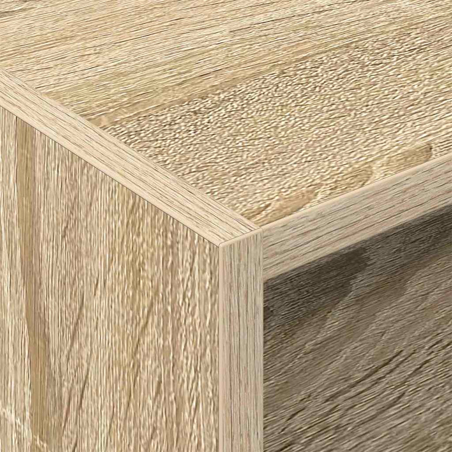 Platenkast Sonoma Eiken 78.5 x 35 x 45 cm Bewerkt hout
