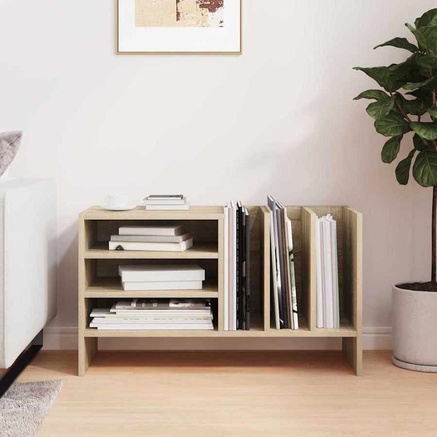 Platenkast Sonoma Eiken 78.5 x 35 x 45 cm Bewerkt hout