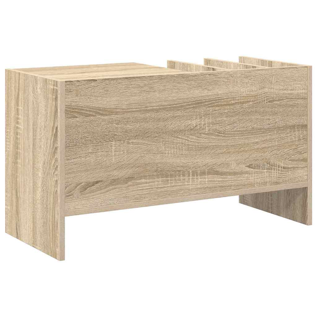 Platenkast Sonoma Eiken 78.5 x 35 x 45 cm Bewerkt hout