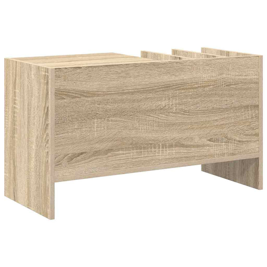Platenkast Sonoma Eiken 78.5 x 35 x 45 cm Bewerkt hout