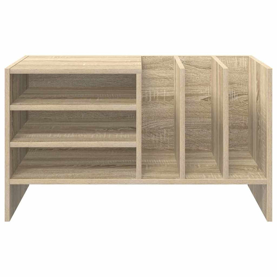 Platenkast Sonoma Eiken 78.5 x 35 x 45 cm Bewerkt hout