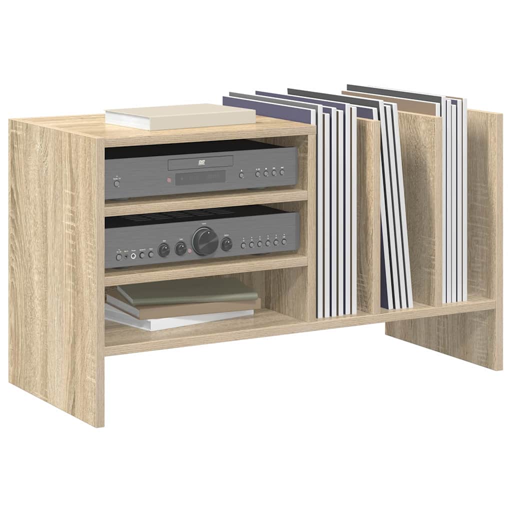 Platenkast Sonoma Eiken 78.5 x 35 x 45 cm Bewerkt hout
