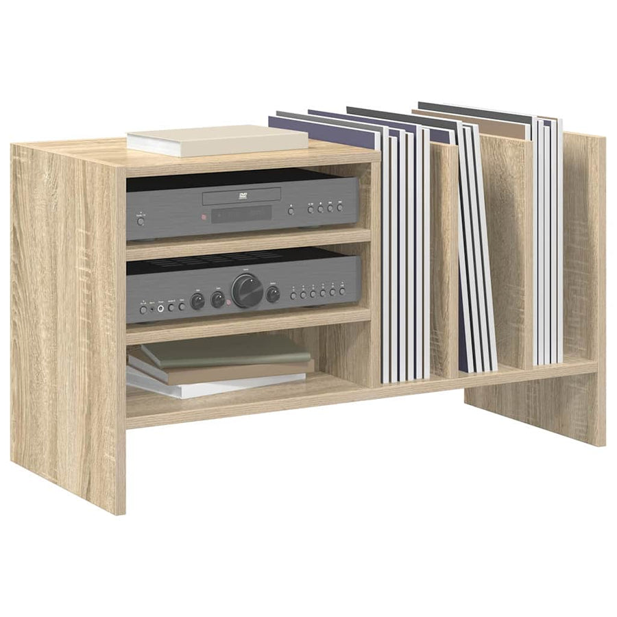 Platenkast Sonoma Eiken 78.5 x 35 x 45 cm Bewerkt hout