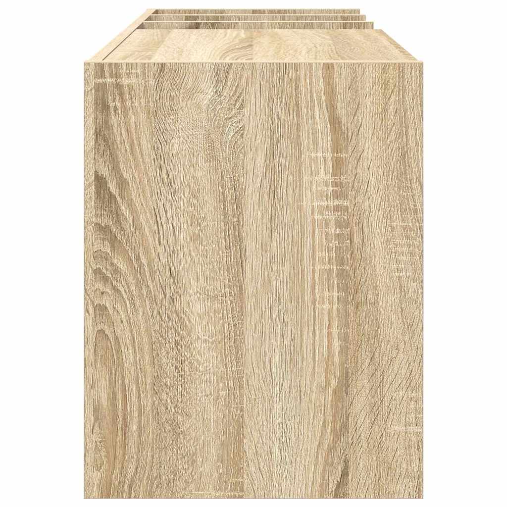 Platenkast Sonoma Eiken 78.5 x 35 x 45 cm Bewerkt hout