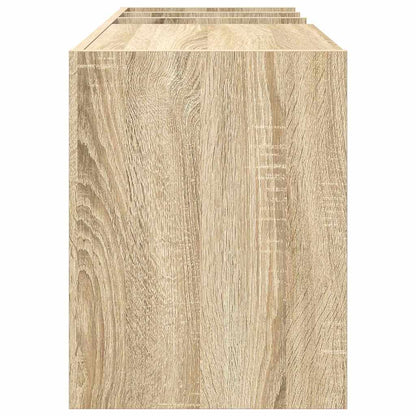 Platenkast Sonoma Eiken 78.5 x 35 x 45 cm Bewerkt hout