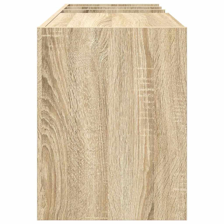 Platenkast Sonoma Eiken 78.5 x 35 x 45 cm Bewerkt hout
