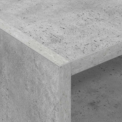 Platenkast Met Plank Beton Grijs 78.5 X 35 X 45 Cm Bewerkt Hout Betongrijs