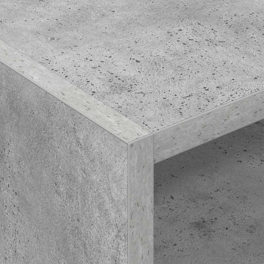 Platenkast Met Plank Beton Grijs 78.5 X 35 X 45 Cm Bewerkt Hout Betongrijs