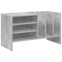 Platenkast Met Plank Beton Grijs 78.5 X 35 X 45 Cm Bewerkt Hout Betongrijs