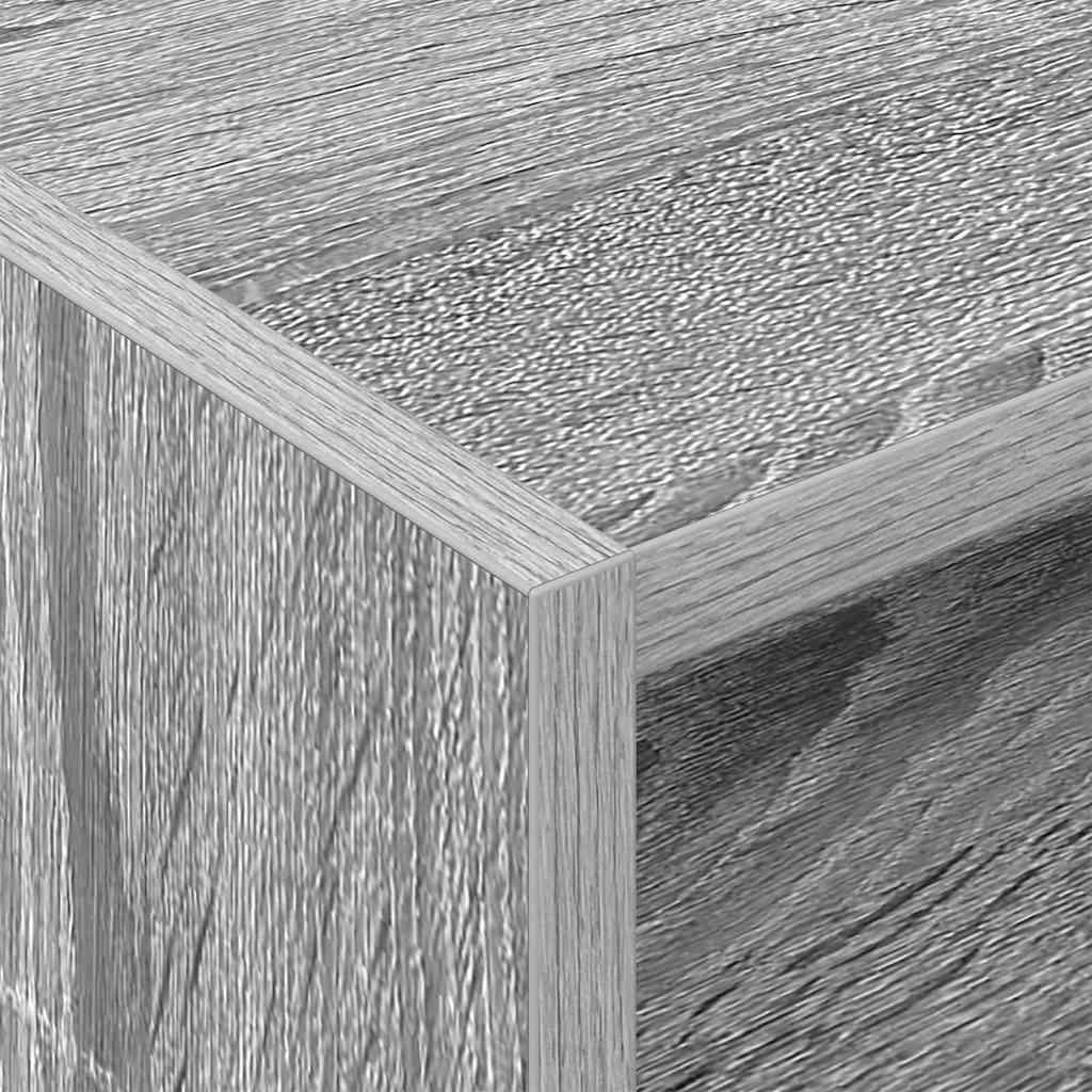 Platenkast 78.5 X 35 X 45 Cm Bewerkt Hout Grijs sonoma