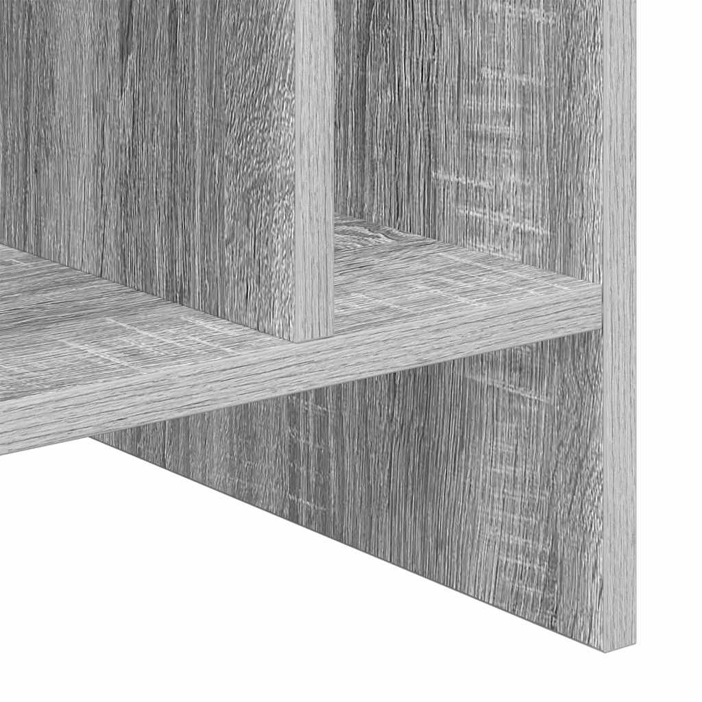 Platenkast 78.5 X 35 X 45 Cm Bewerkt Hout Grijs sonoma