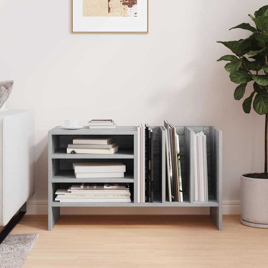 Platenkast 78.5 X 35 X 45 Cm Bewerkt Hout Grijs sonoma