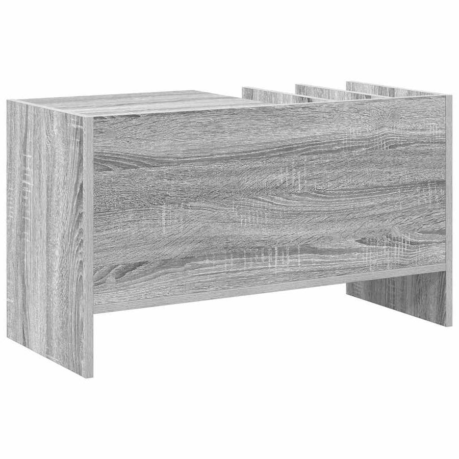 Platenkast 78.5 X 35 X 45 Cm Bewerkt Hout Grijs sonoma
