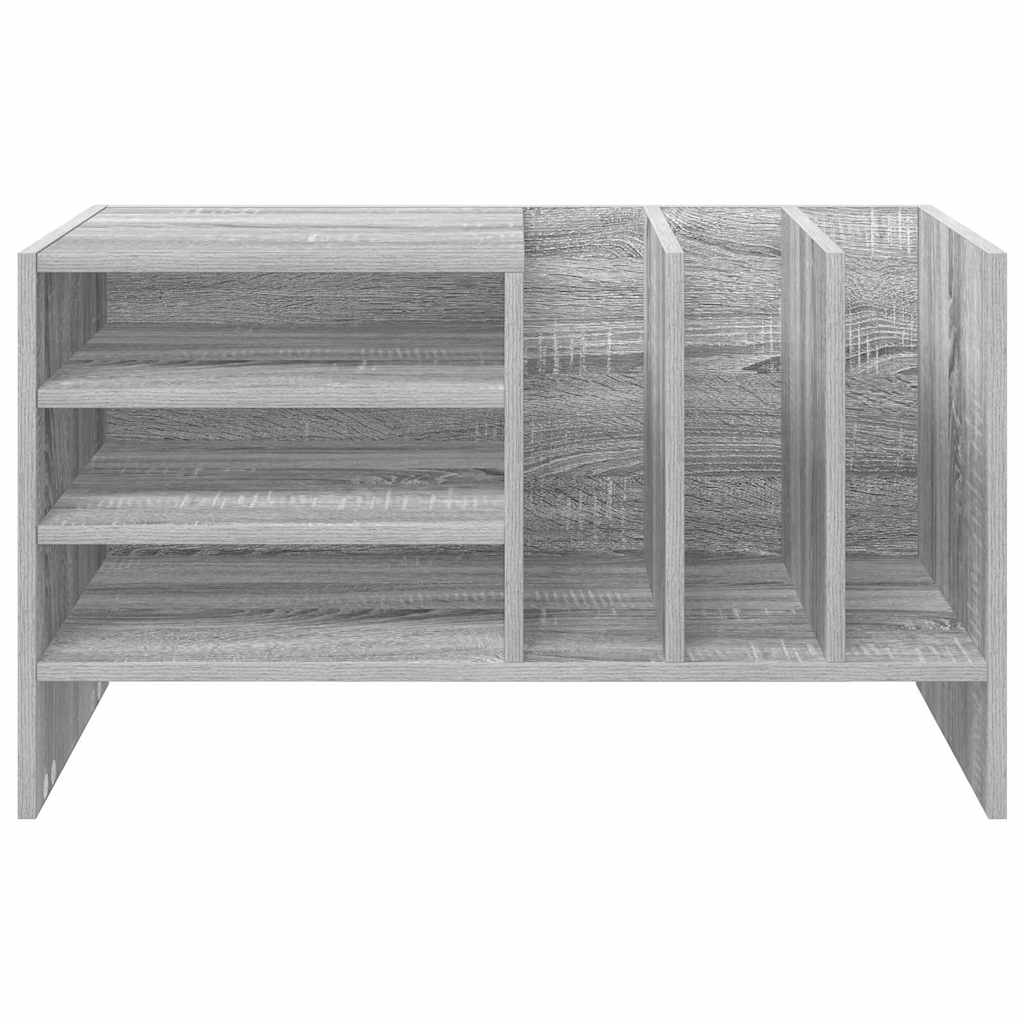Platenkast 78.5 X 35 X 45 Cm Bewerkt Hout Grijs sonoma